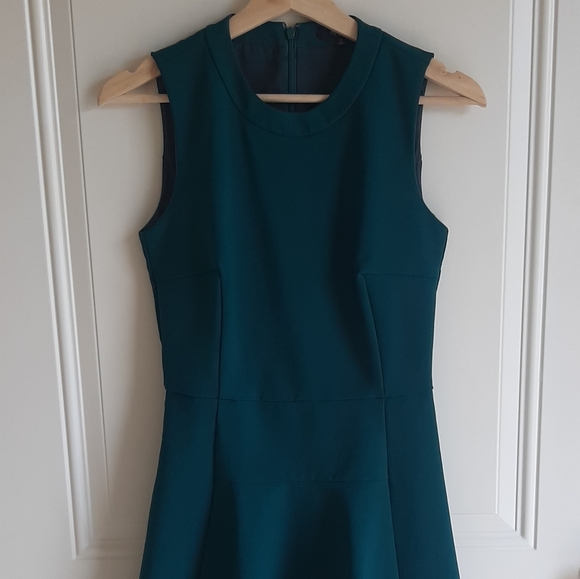 Madewell Green Stretch The Anywhere Dress Size 0 - Picture 2 of 4